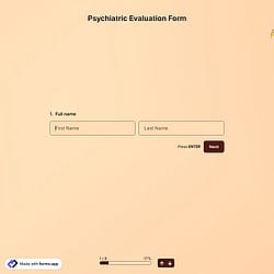 Psychiatric Evaluation Form