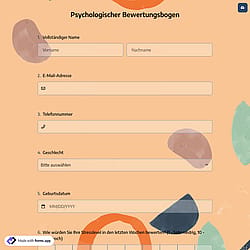 Psychologisches Beurteilungsformular