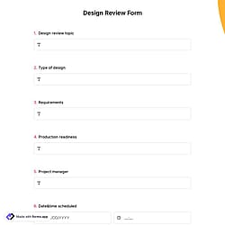 Design Review Form