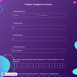 Projekt-Feedback-Formular