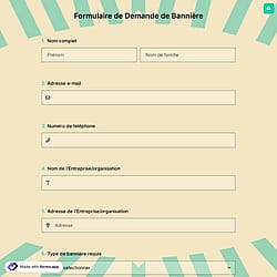 Formulaire de Demande de Bannière