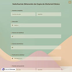 Solicitud de Obtención de Copia de Historial Clínico