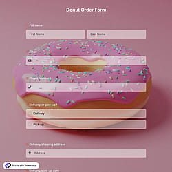 Donut Order Form