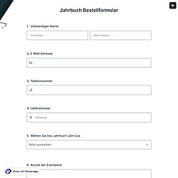 Jahrbuch Bestellformular