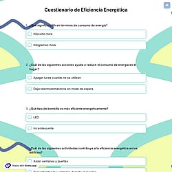 Cuestionario de eficiencia energética