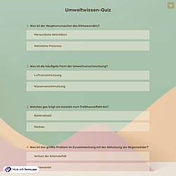 Umweltwissen-Quiz