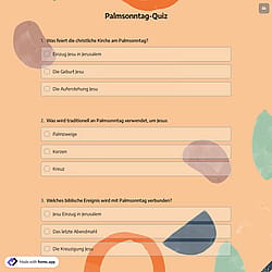 Palmsonntag-Quiz