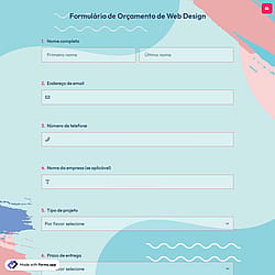 Formulário de Orçamento de Web Design