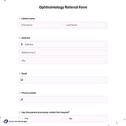 Ophthalmology Referral Form