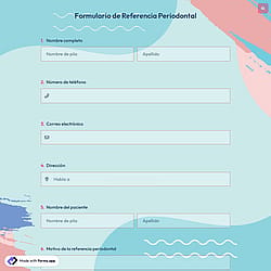 Formulario de Referencia Periodontal