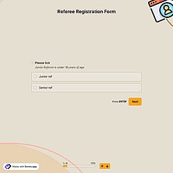 Referee Registration Form