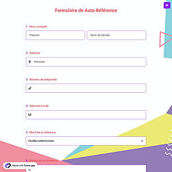 Formulaire de Auto-Référence
