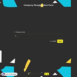 Company Deregistration Form
