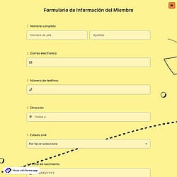 Formulario de Información del Miembro