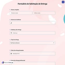 Formulário de Solicitação de Entrega
