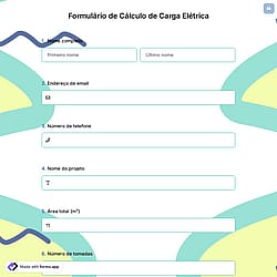 Formulário de Cálculo de Carga Elétrica