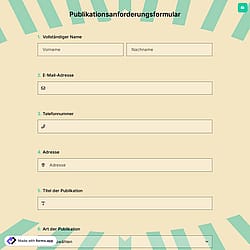 Publikationsanforderungsformular