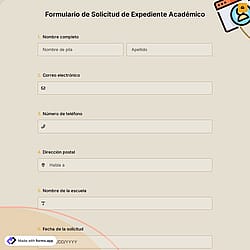 Formulario de Solicitud de Historial Académico