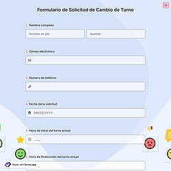 Formulario de Solicitud de Cambio de Turno