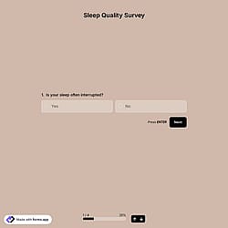 Sleep Quality Survey