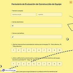 Formulario de Evaluación de Construcción de Equipo