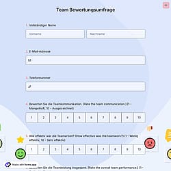 Team Bewertungsumfrage