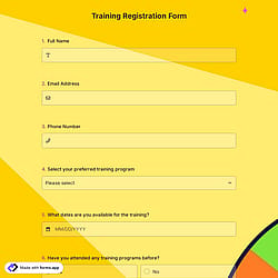 Training Registration Form