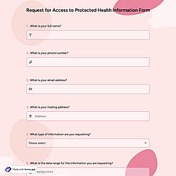 Request for Access to Protected Health Information Form