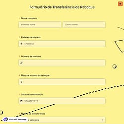 Formulário de Transferência de Reboque