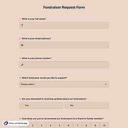 Fundraiser Request Form