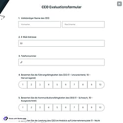 CEO Evaluationsformular