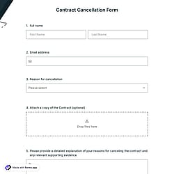 Contract Cancellation Form
