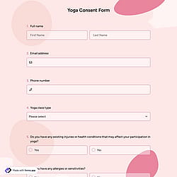 Yoga Consent Form
