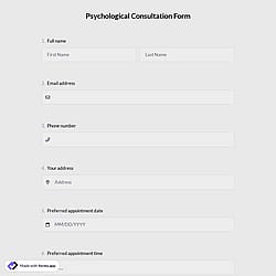 Psychological Consultation Form