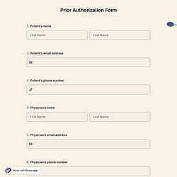 Prior Authorization Form