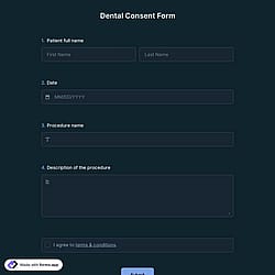 Dental Consent Form