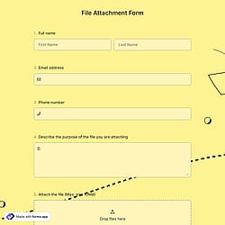 File Attachment Form