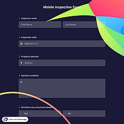 Mobile Inspection Form