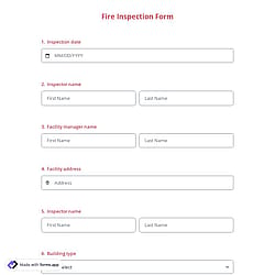 Fire Inspection Form