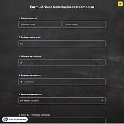 Formulário de Solicitação de Reembolso