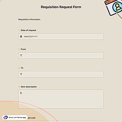 Requisition Request Form