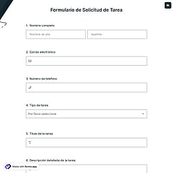 Formulario de Solicitud de Tarea