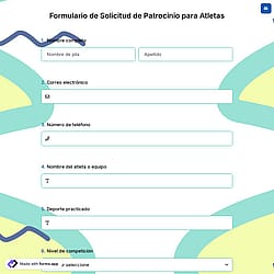 Formulario de Solicitud de Patrocinio para Atletas
