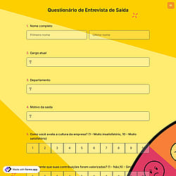 Questionário de Entrevista de Saída