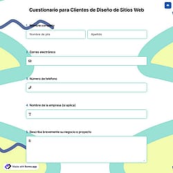 Cuestionario para Clientes de Diseño de Sitios Web