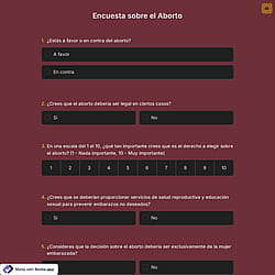 Encuesta sobre el Aborto