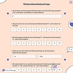 Werbewirksamkeitsumfrage