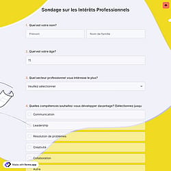 Sondage sur les Intérêts Professionnels