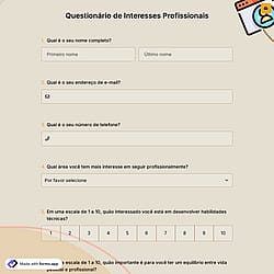Questionário de Interesses Profissionais