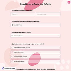 Enquête sur la Santé des Enfants